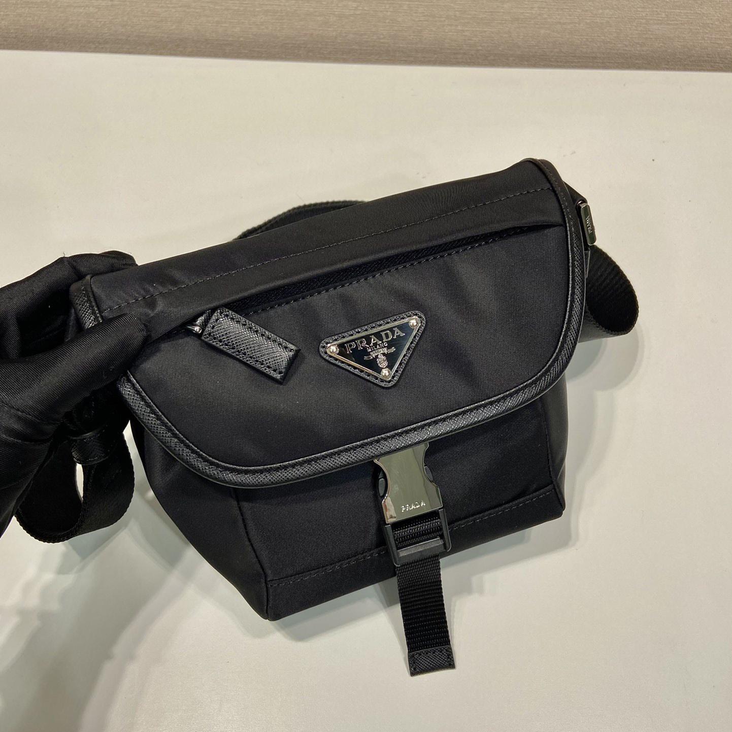 Prada Re-Nylon and Saffiano Leather Shoulder Bag - EUR FASHION