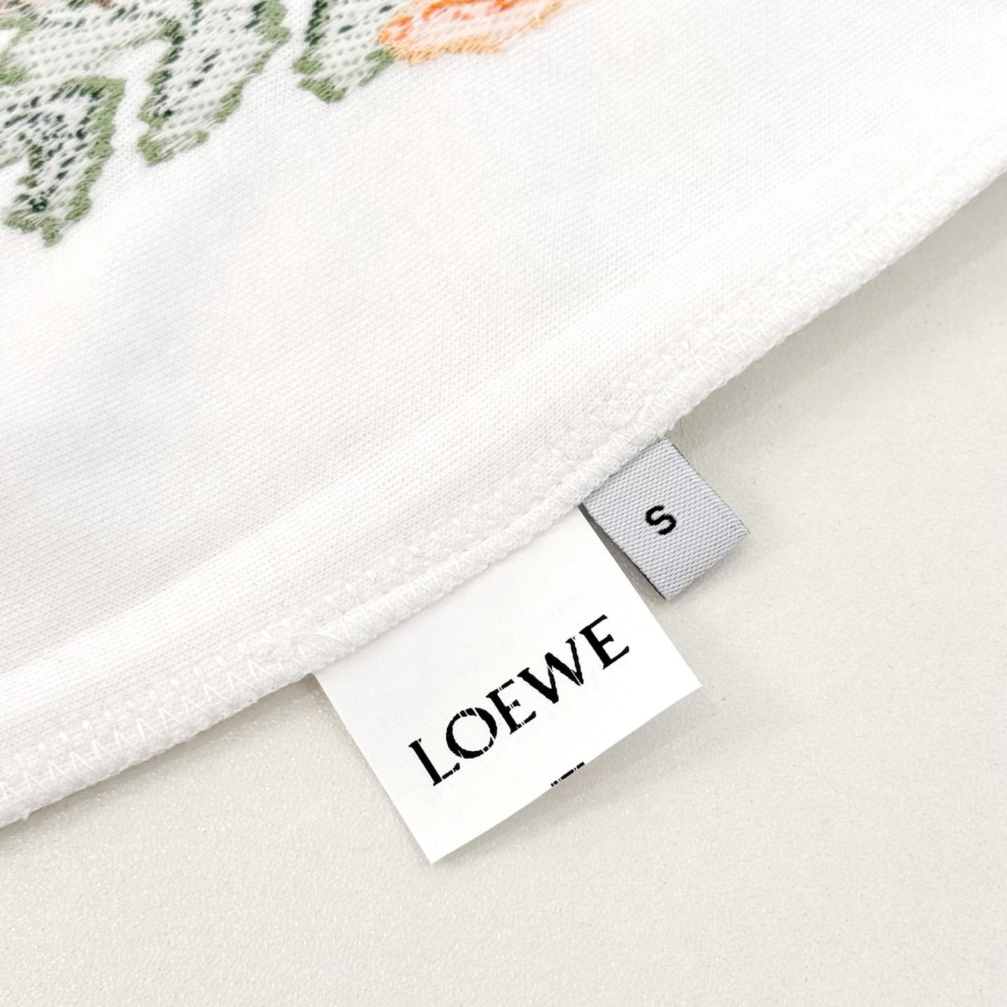 Loewe Embroidered Draped T-shirt In Cotton Blend - EUR FASHION