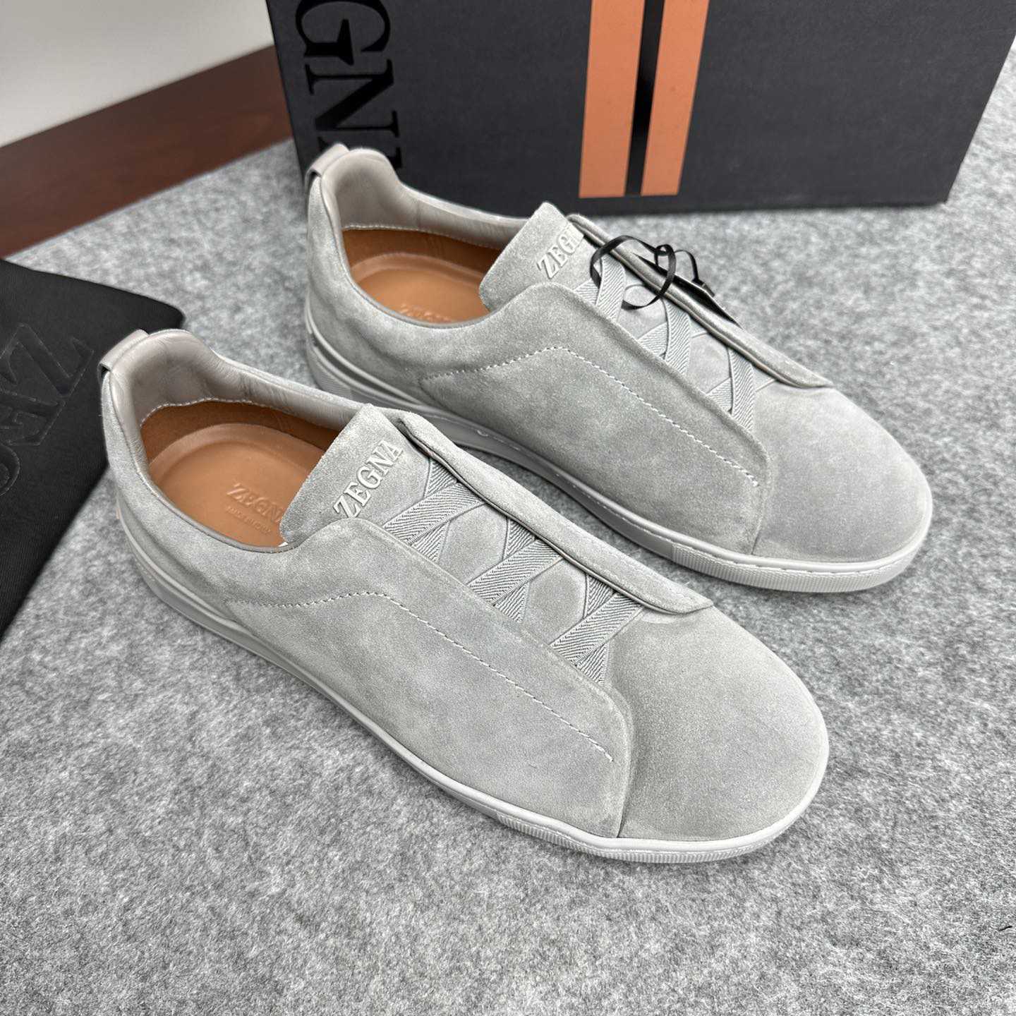 Zegna Suede Triple Stitch™ Sneakers - EUR FASHION