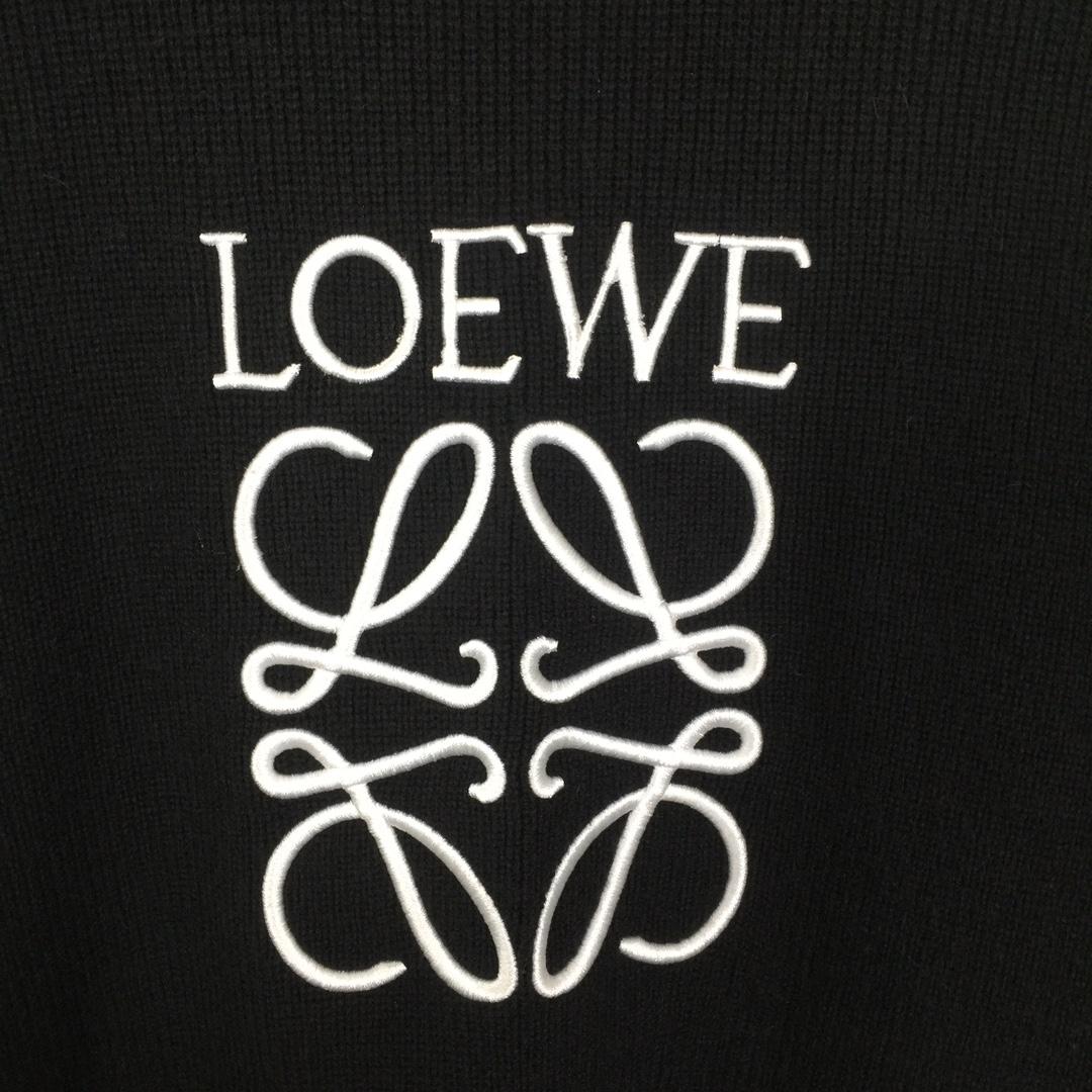 Loewe Logo-Embroidered Wool Sweater - EUR FASHION