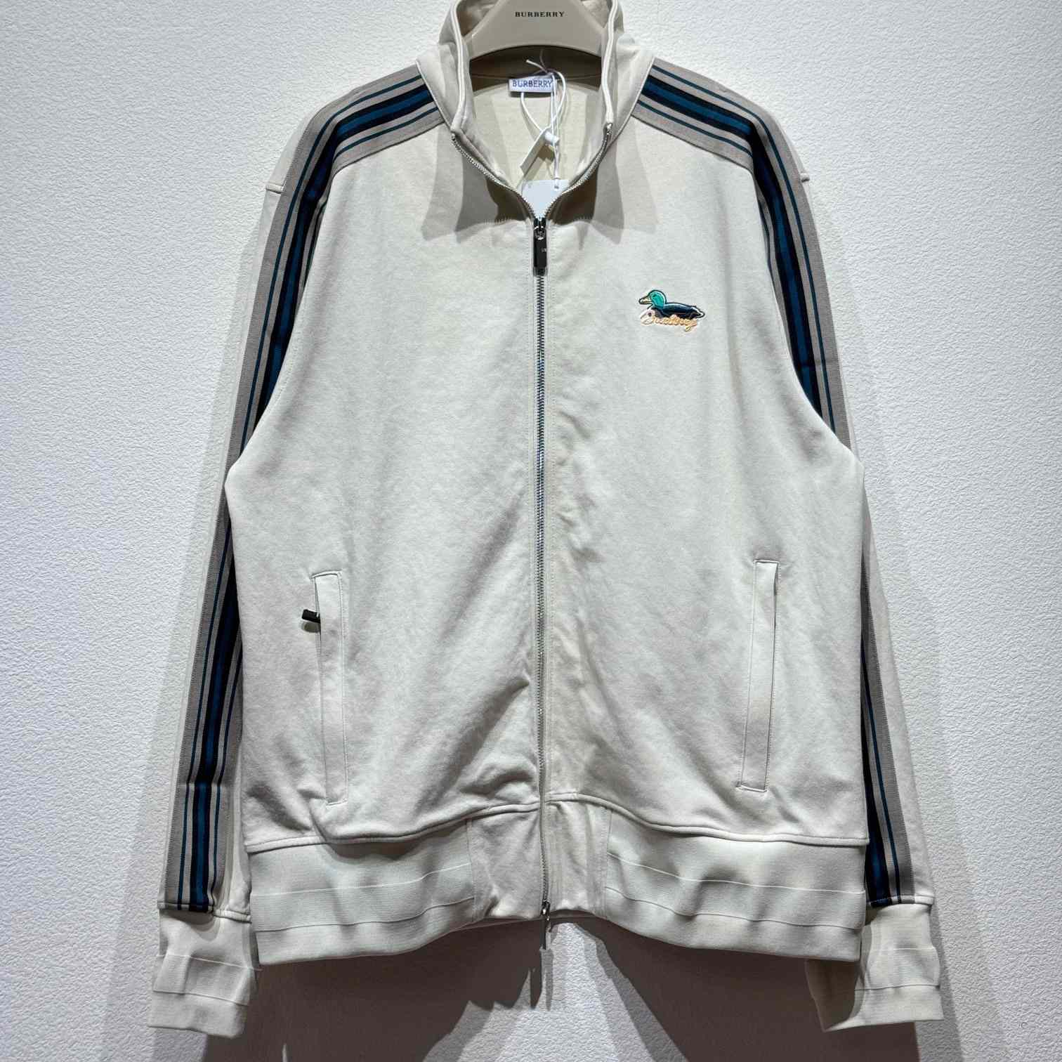 Burberry Striped Jersey Track Jacket - EUR FASHION