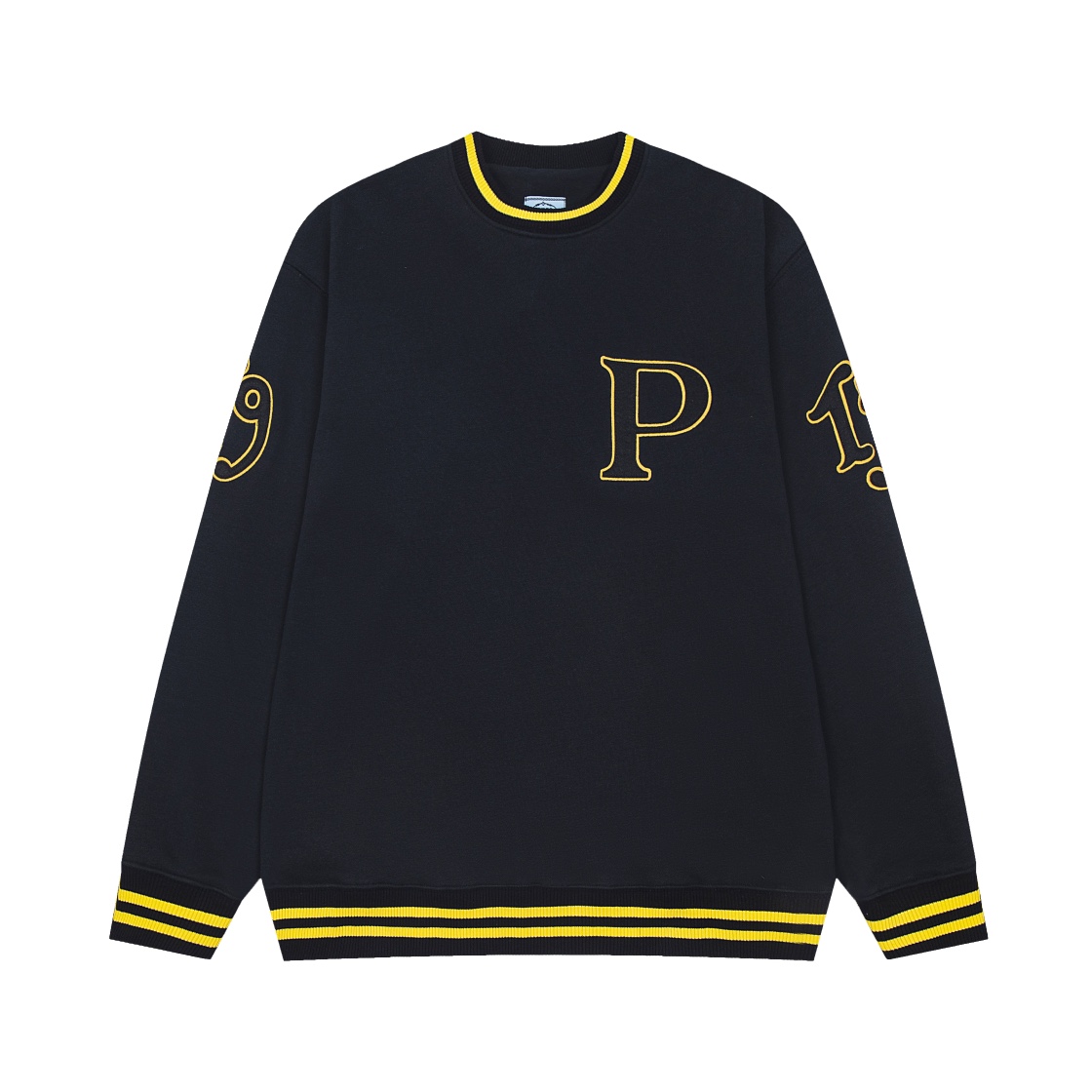 Prada Logo-patch Cotton Sweatshirt - EUR FASHION