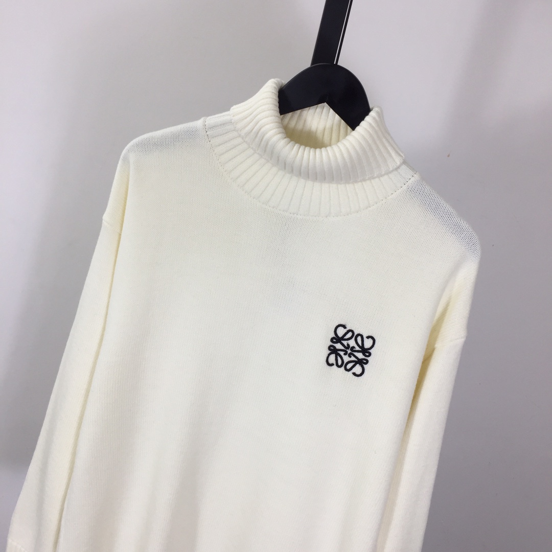 Loewe Logo-Embroidered Wool Sweater - EUR FASHION