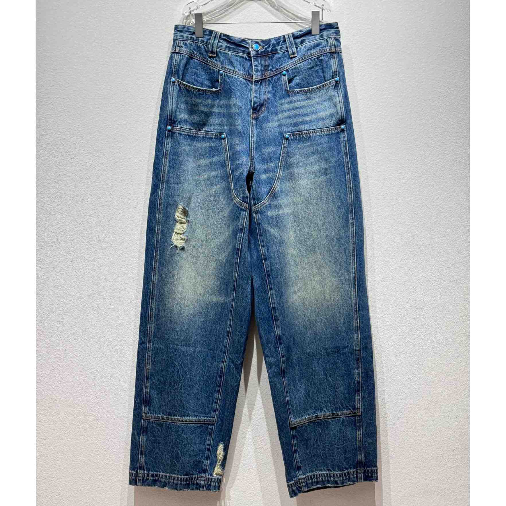 Louis Vuitton Washed Denim Workwear Pants   - EUR FASHION