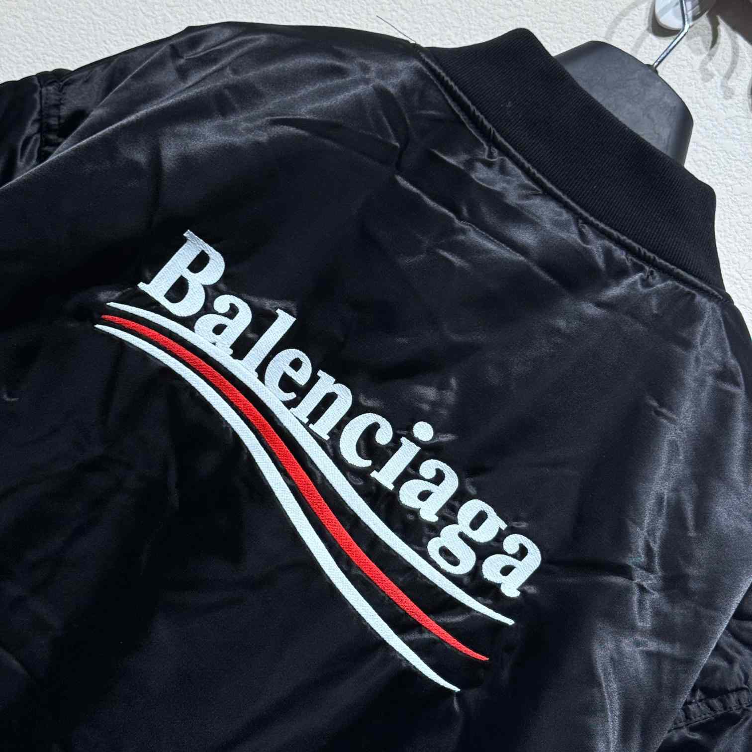 Balenciaga Embroidered-logo Bomber Jacket - EUR FASHION