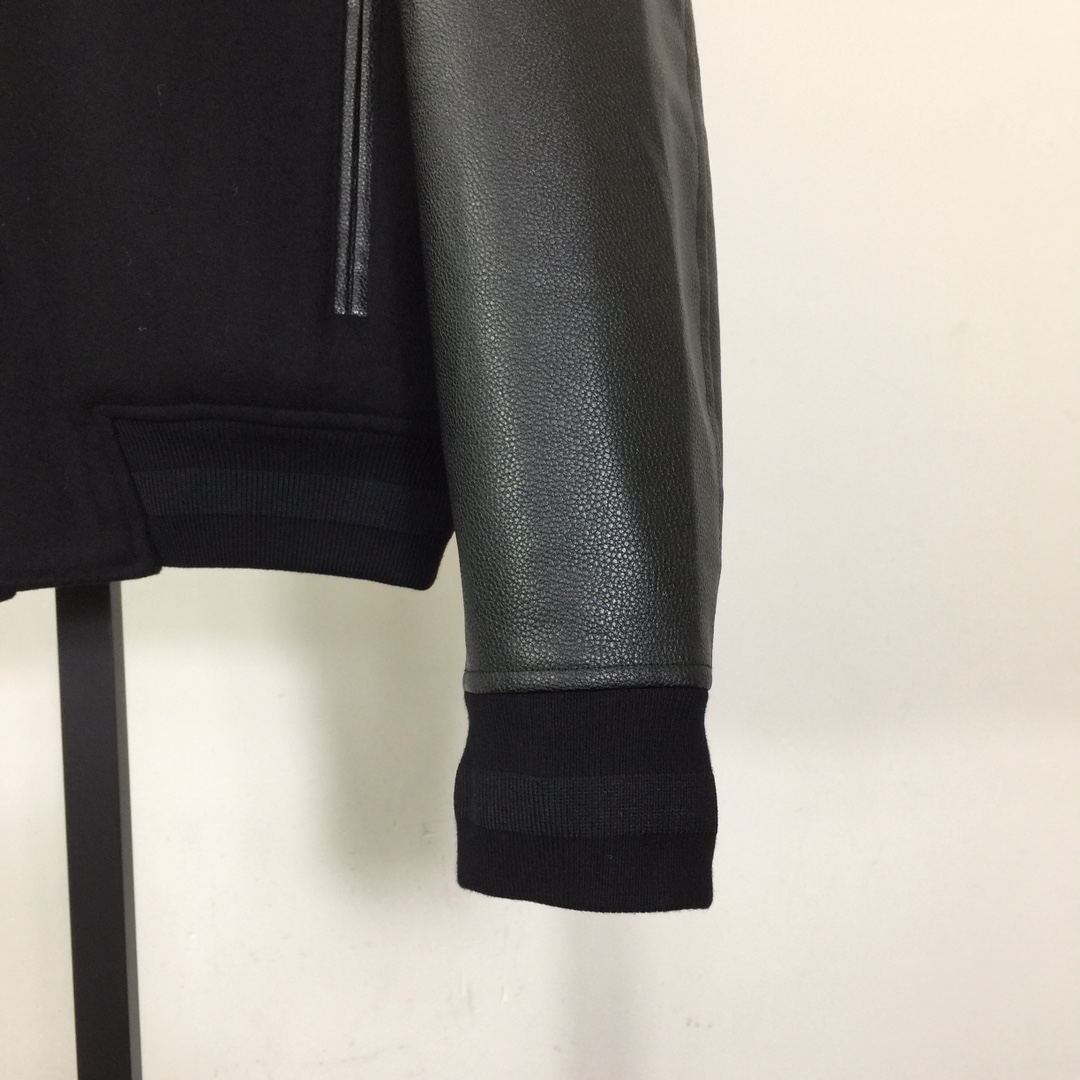 Givenchy Varsity Jacket In Wool And Leather With 4G Detail - EUR FASHION