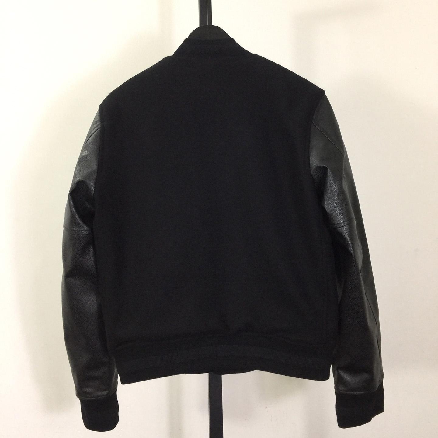 Givenchy Varsity Jacket In Wool And Leather With 4G Detail - EUR FASHION