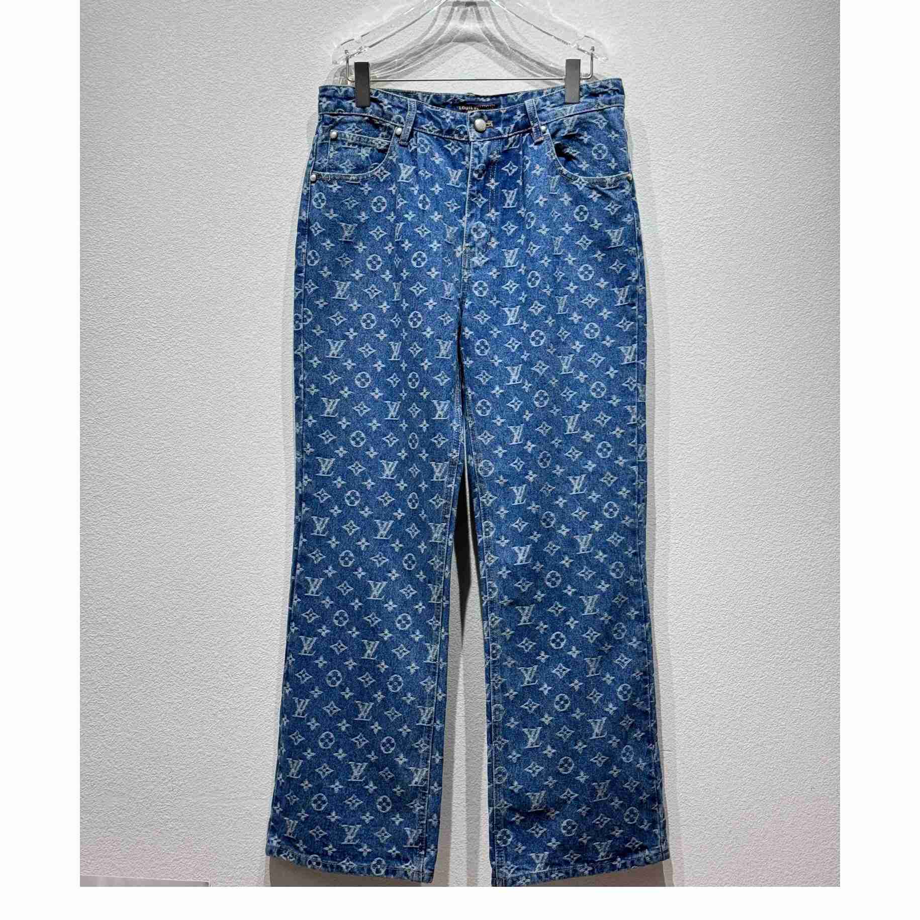 Louis Vuitton Monogram Denim Jeans - EUR FASHION