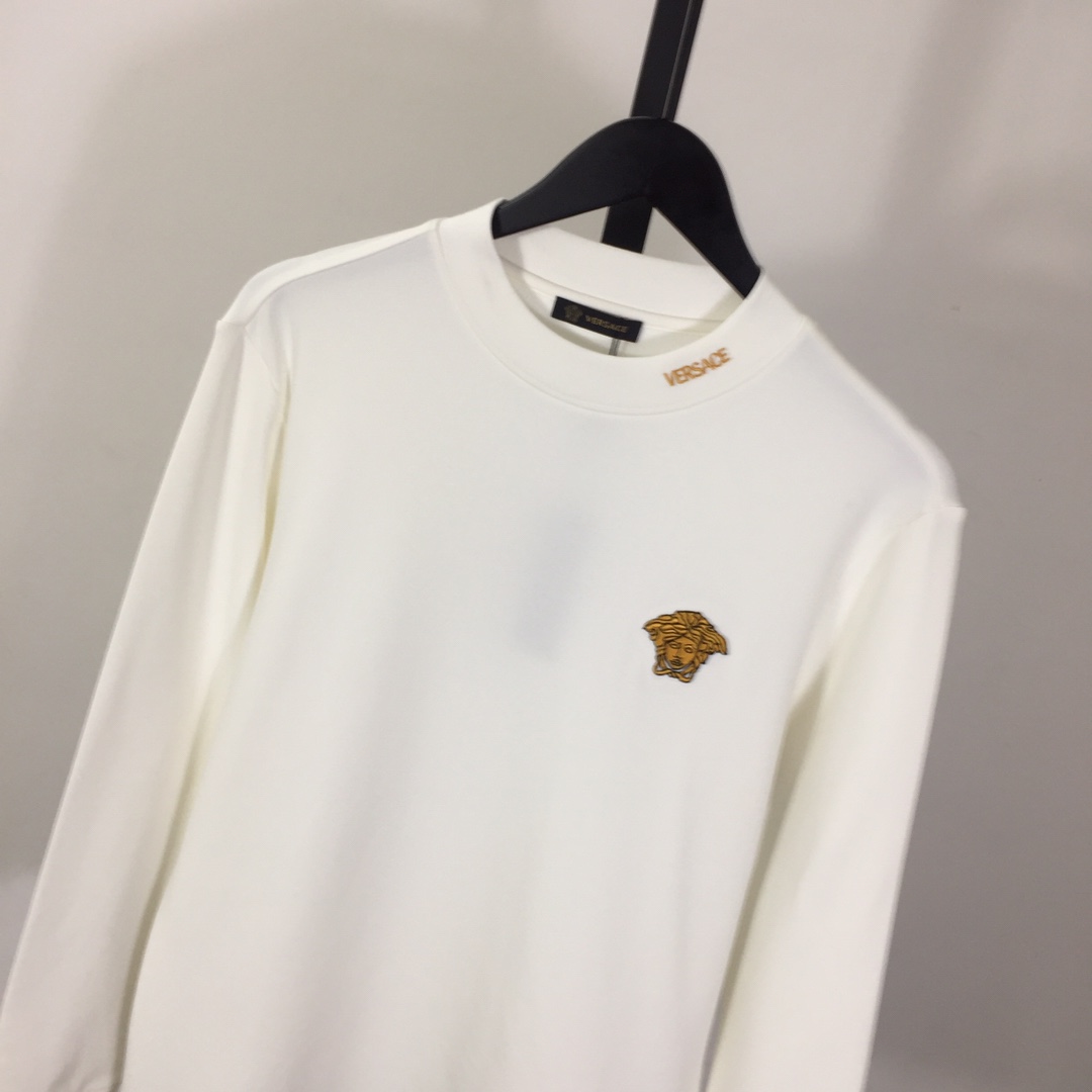 Versace Logo Long Sleeve Tee - EUR FASHION