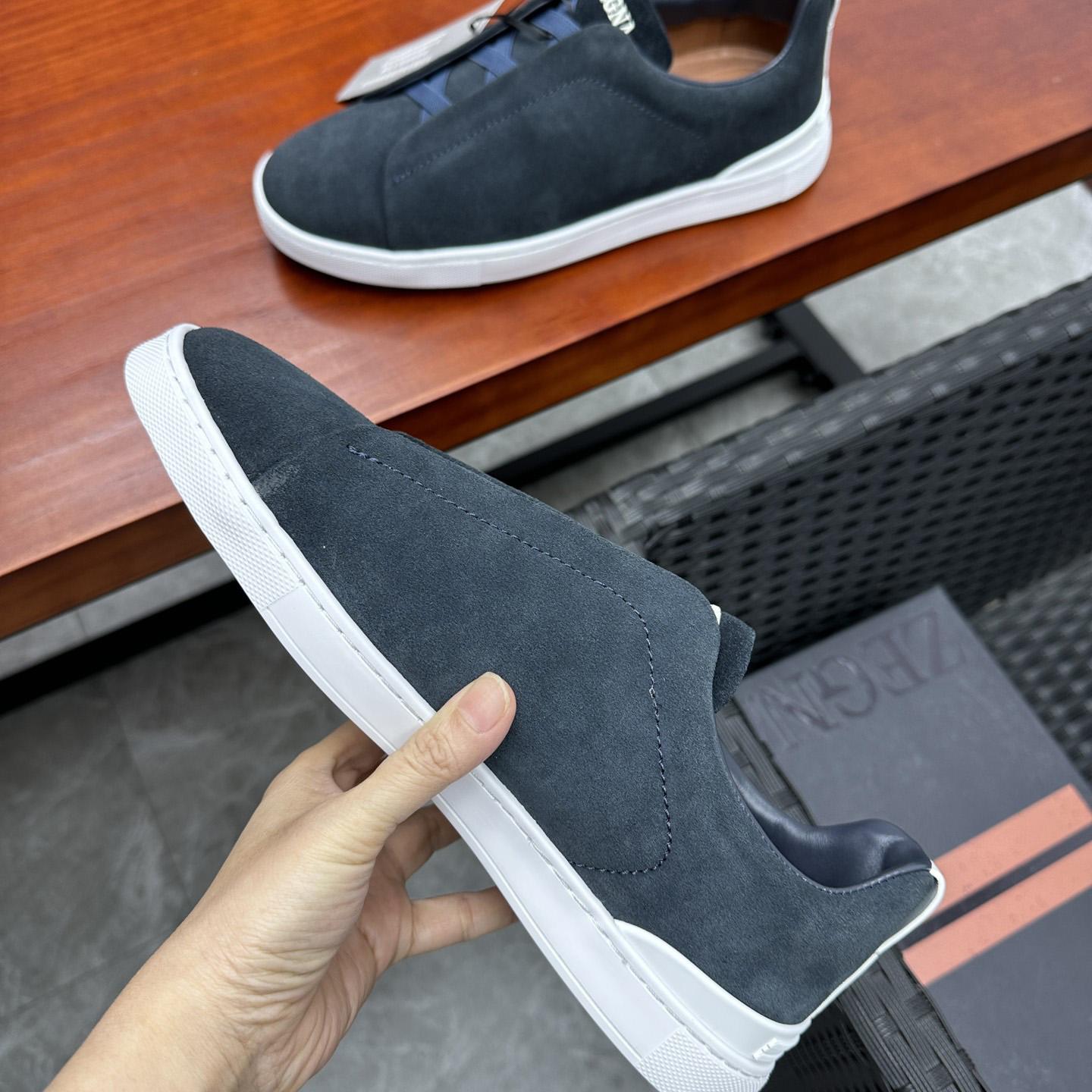 Zegna Suede Triple Stitch™ Sneakers - EUR FASHION