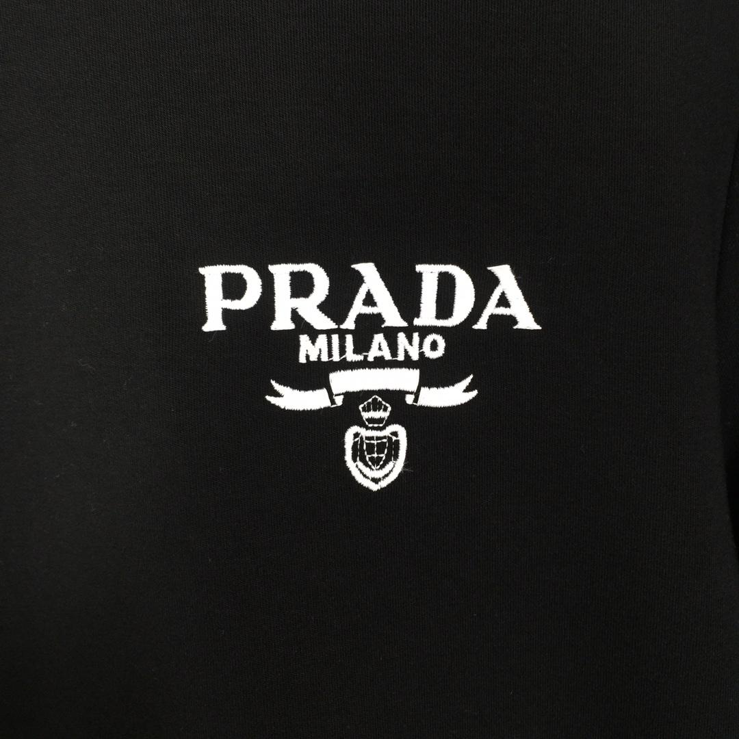 Prada Long-sleeved Cotton T-shirt - EUR FASHION