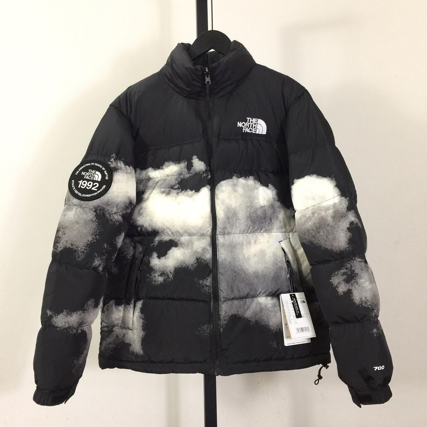 The North Face Printed 92 Retro Anniversary Nuptse Jacket 'Black' - EUR FASHION