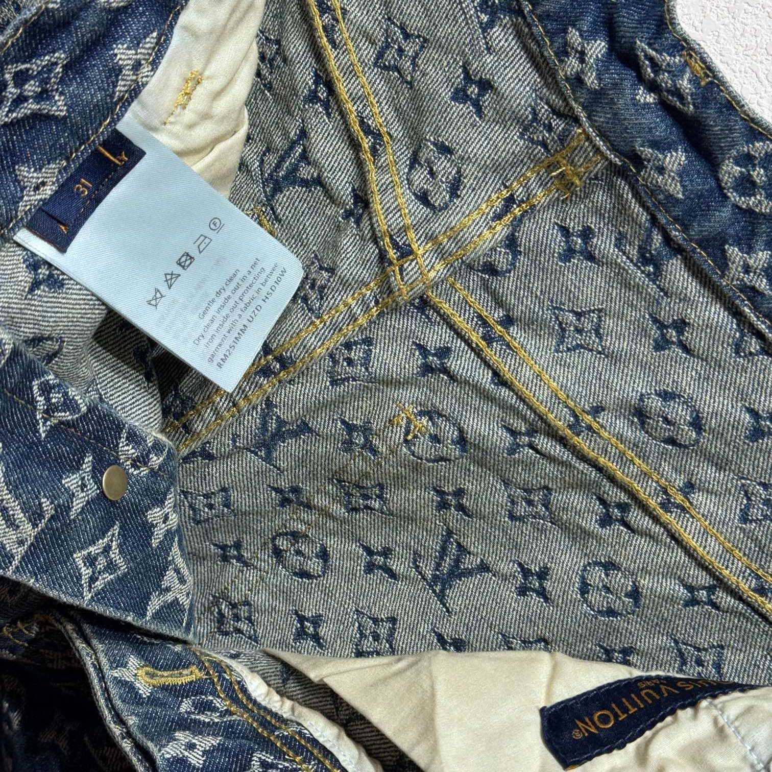 Louis Vuitton Monogram Denim Tailored Pants  1AGIUT - EUR FASHION