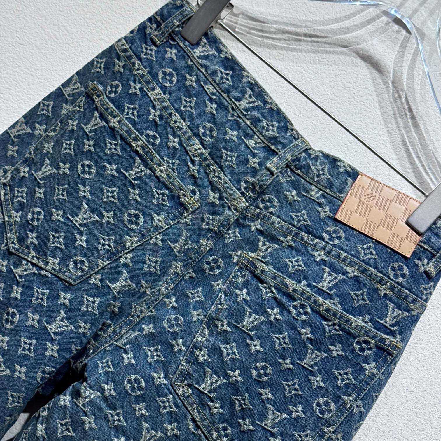 Louis Vuitton Monogram Denim Tailored Pants  1AGIUT - EUR FASHION