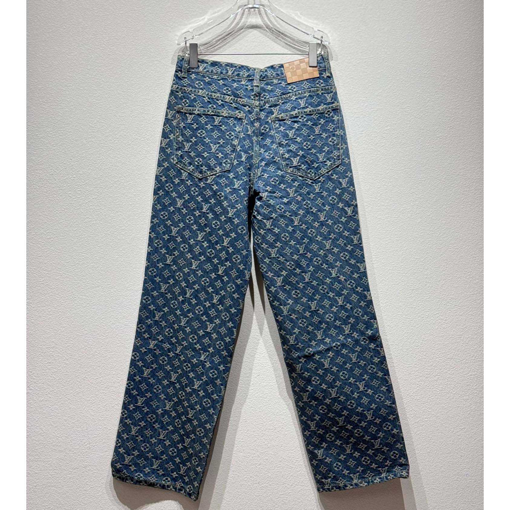 Louis Vuitton Monogram Denim Tailored Pants  1AGIUT - EUR FASHION