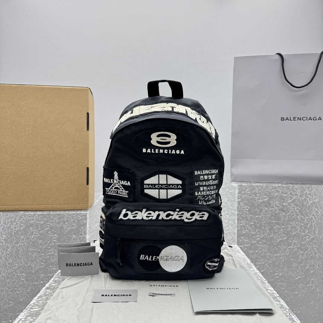 Balenciaga Explorer Patched Backpack   32x9x 47cm - EUR FASHION