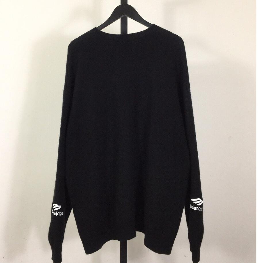 Balenciaga Ski Crewneck In Black - EUR FASHION