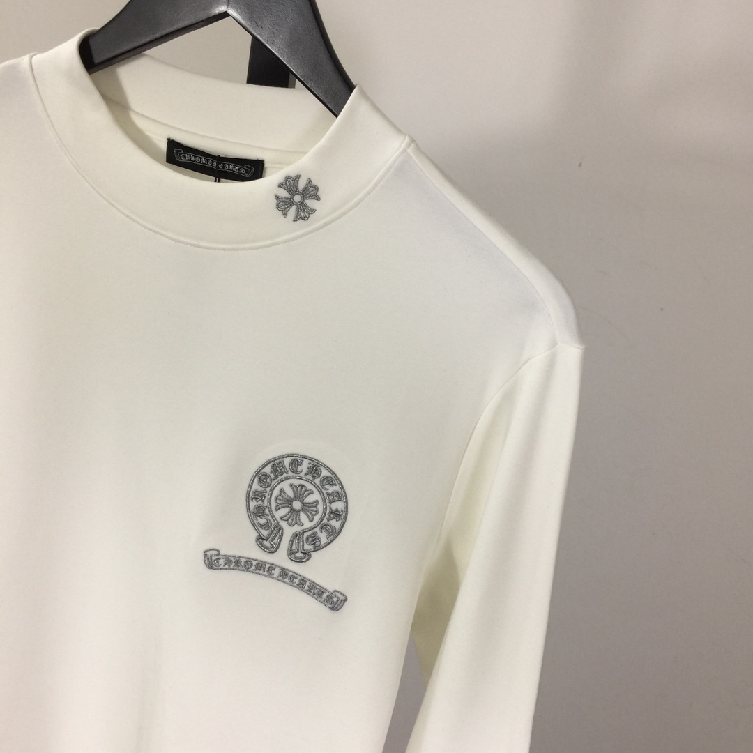 Chrome Hearts Logo Long Sleeve Tee - EUR FASHION