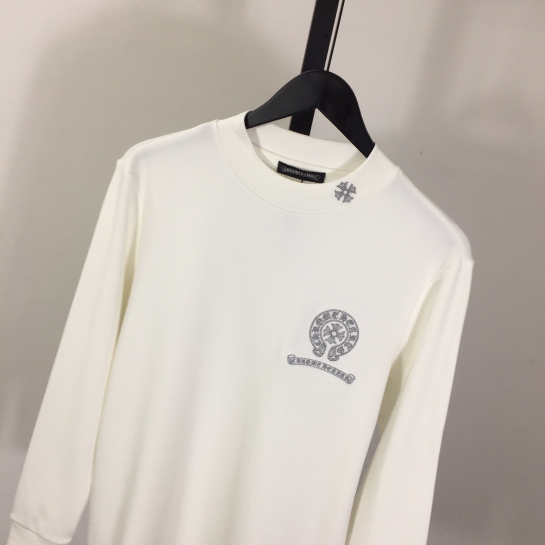 Chrome Hearts Logo Long Sleeve Tee - EUR FASHION