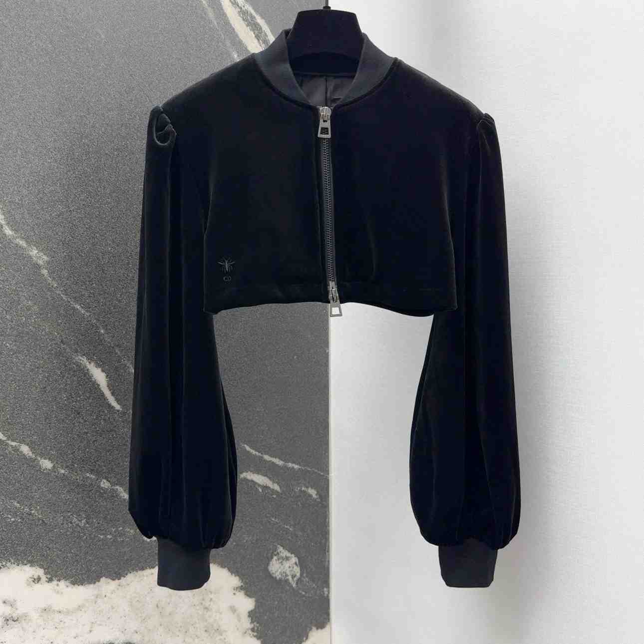 Dior Cropped Bomber Jacket - EUR FASHION