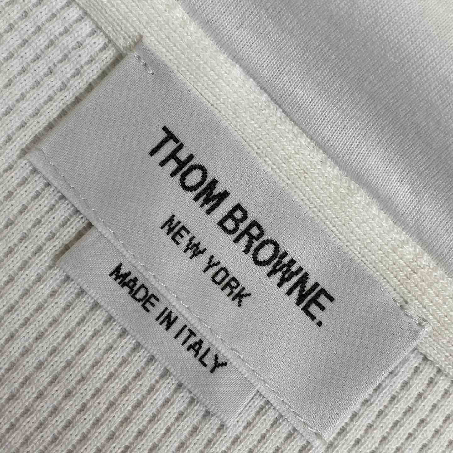 Thom Browne 4-Bar Zip-Up Cashmere Hoodie - EUR FASHION