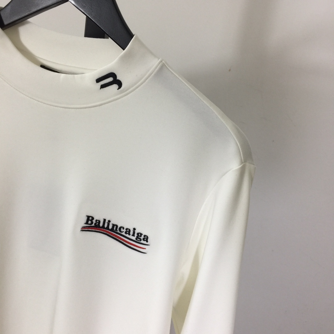 Balenciaga Logo Long Sleeve Tee - EUR FASHION