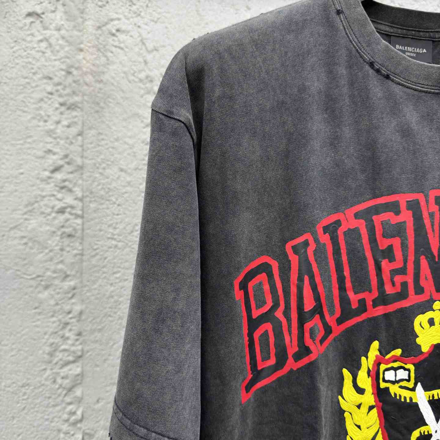 Balenciaga College T-Shirt 'Black' - EUR FASHION