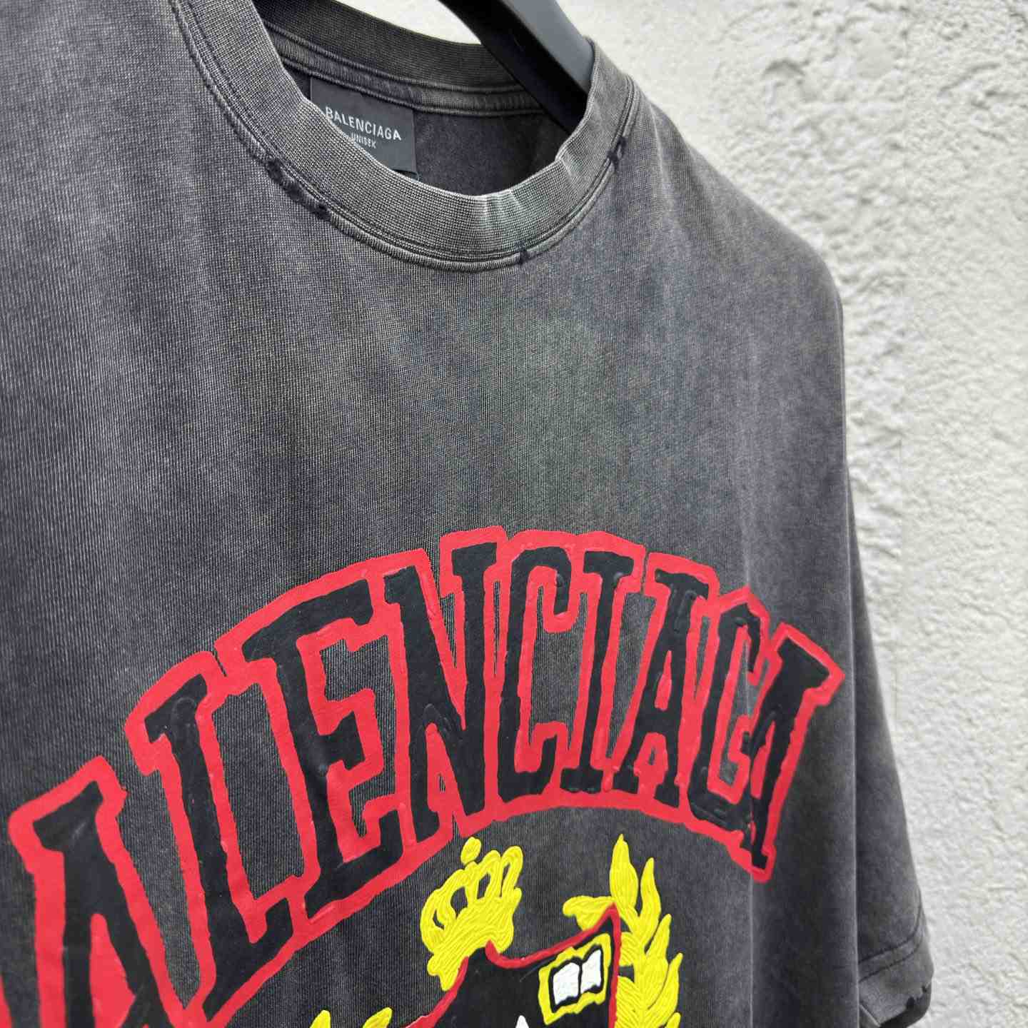 Balenciaga College T-Shirt 'Black' - EUR FASHION