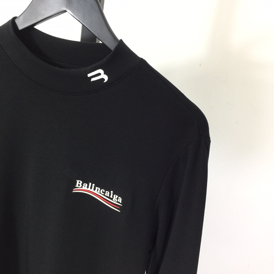 Balenciaga Logo Long Sleeve Tee - EUR FASHION