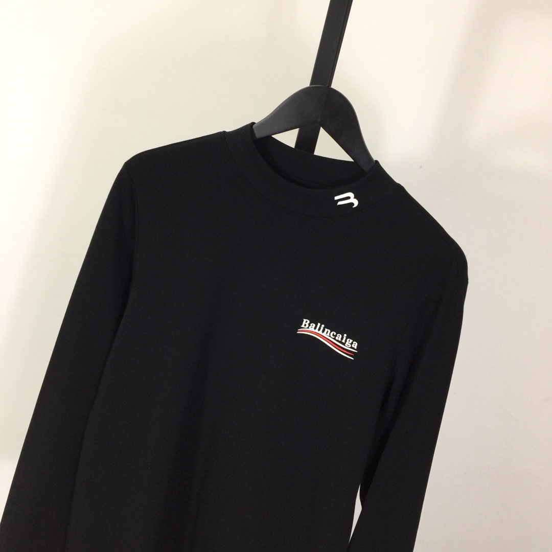 Balenciaga Logo Long Sleeve Tee - EUR FASHION