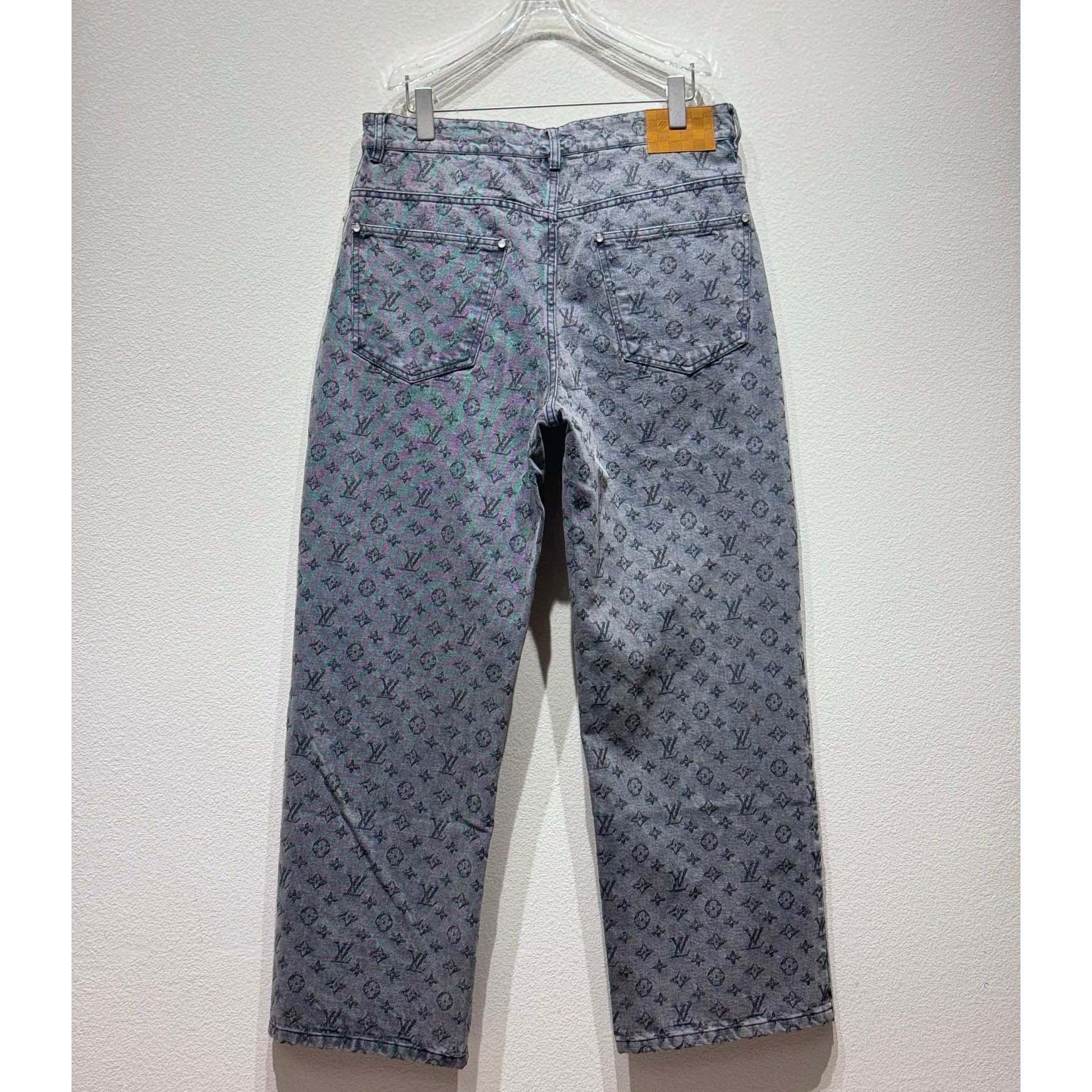 Louis Vuitton Monogram Jacquard Denim Skate Pants   - EUR FASHION