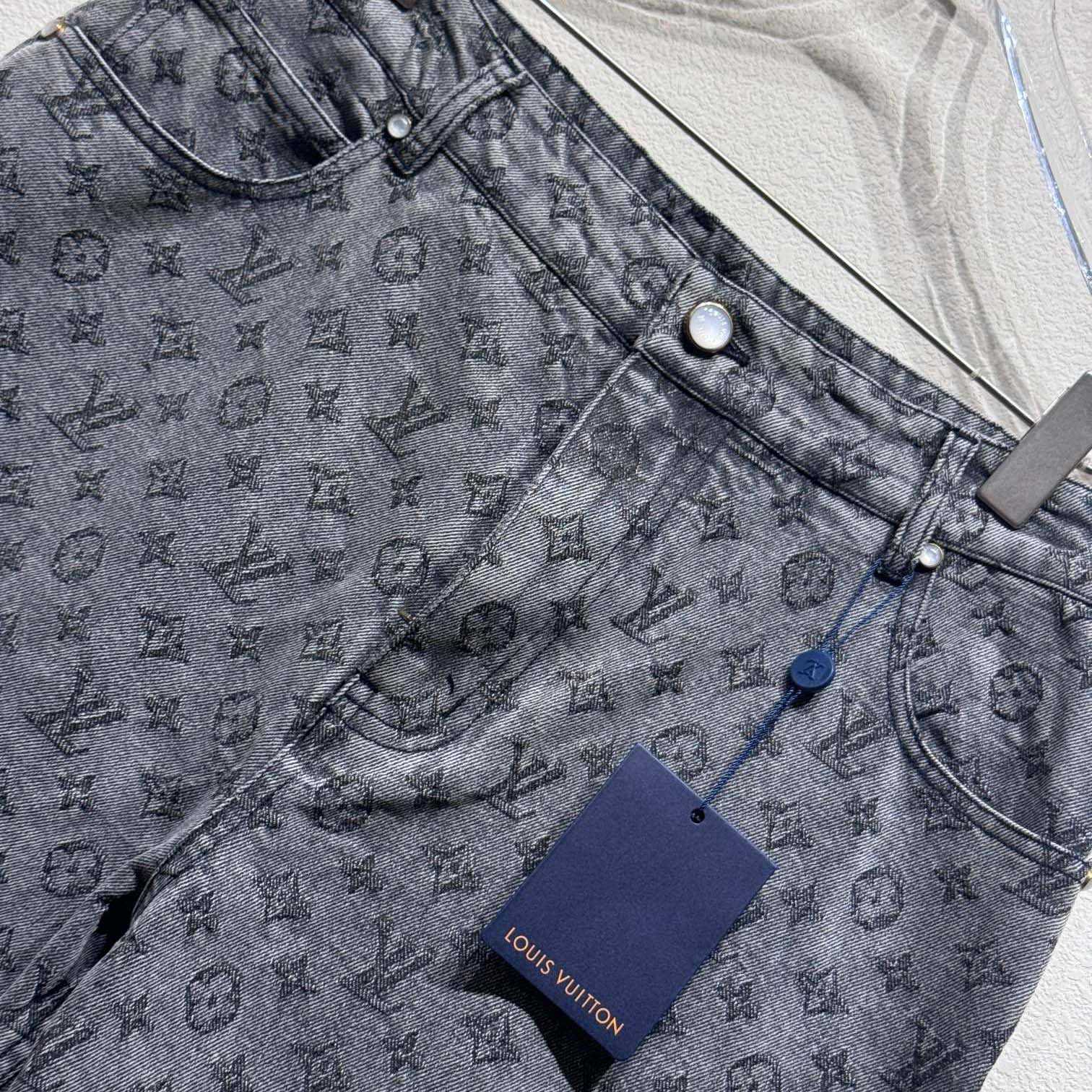 Louis Vuitton Monogram Jacquard Denim Skate Pants   - EUR FASHION