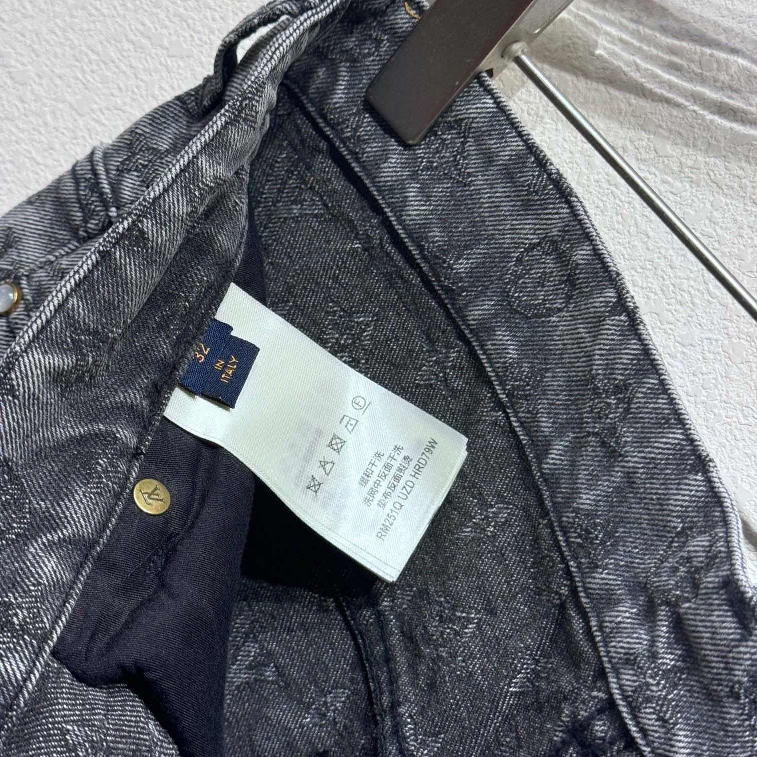 Louis Vuitton Monogram Jacquard Denim Skate Pants   - EUR FASHION