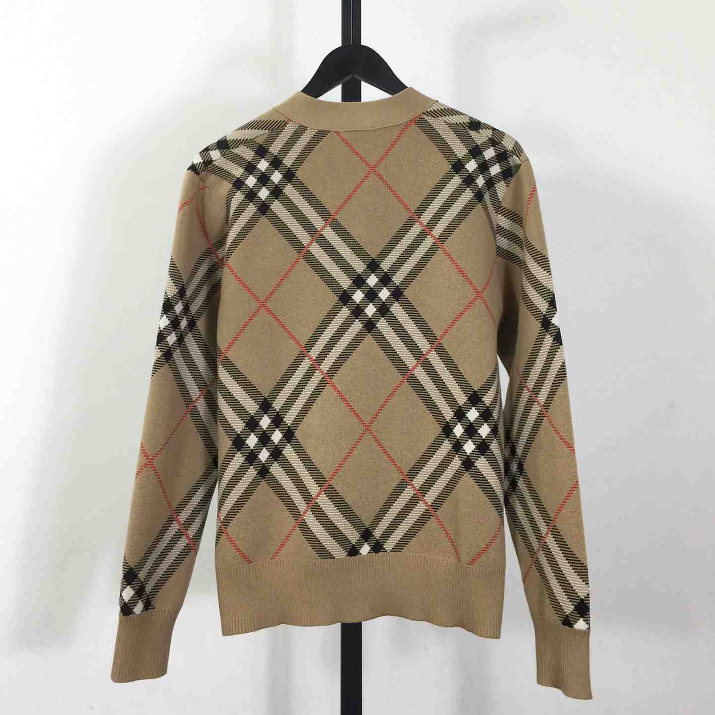 Burberry Check Wool Blend Cardigan - EUR FASHION