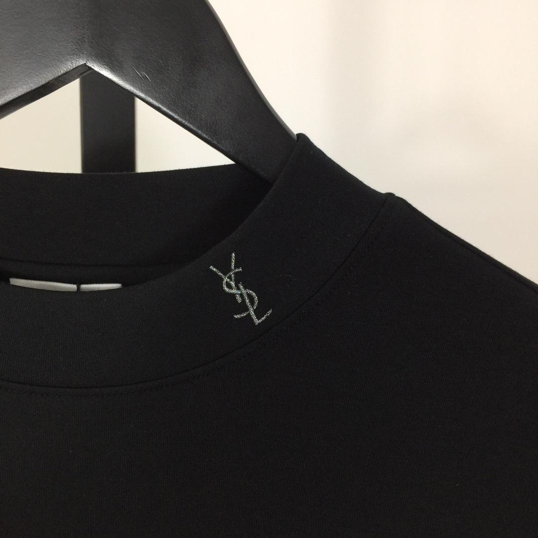 Saint Laurent Logo Long Sleeve Tee - EUR FASHION