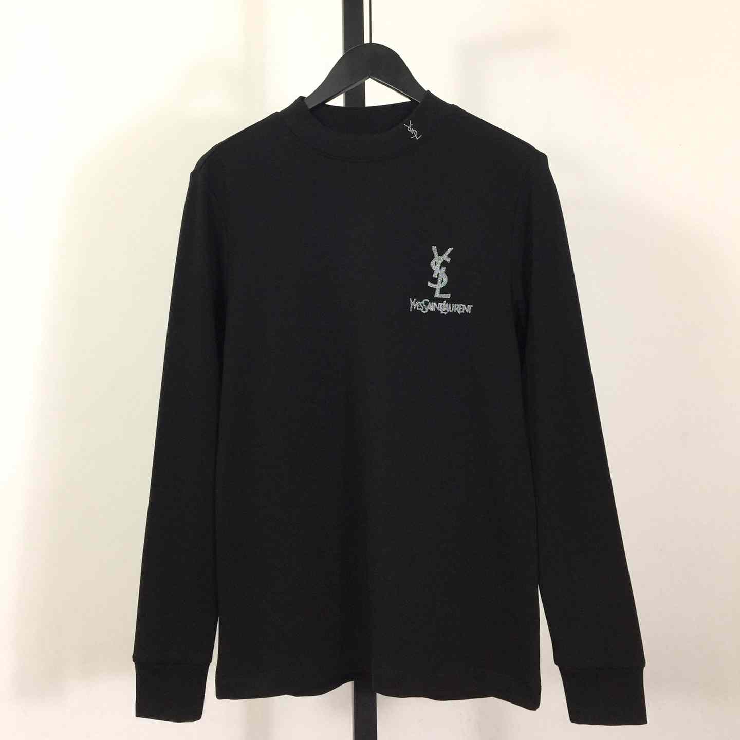 Saint Laurent Logo Long Sleeve Tee - EUR FASHION