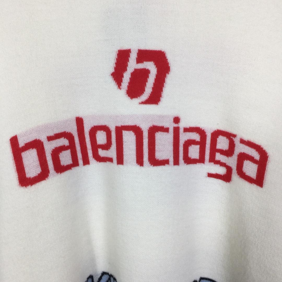 Balenciaga Ski Long Sleeve Turtleneck In White - EUR FASHION