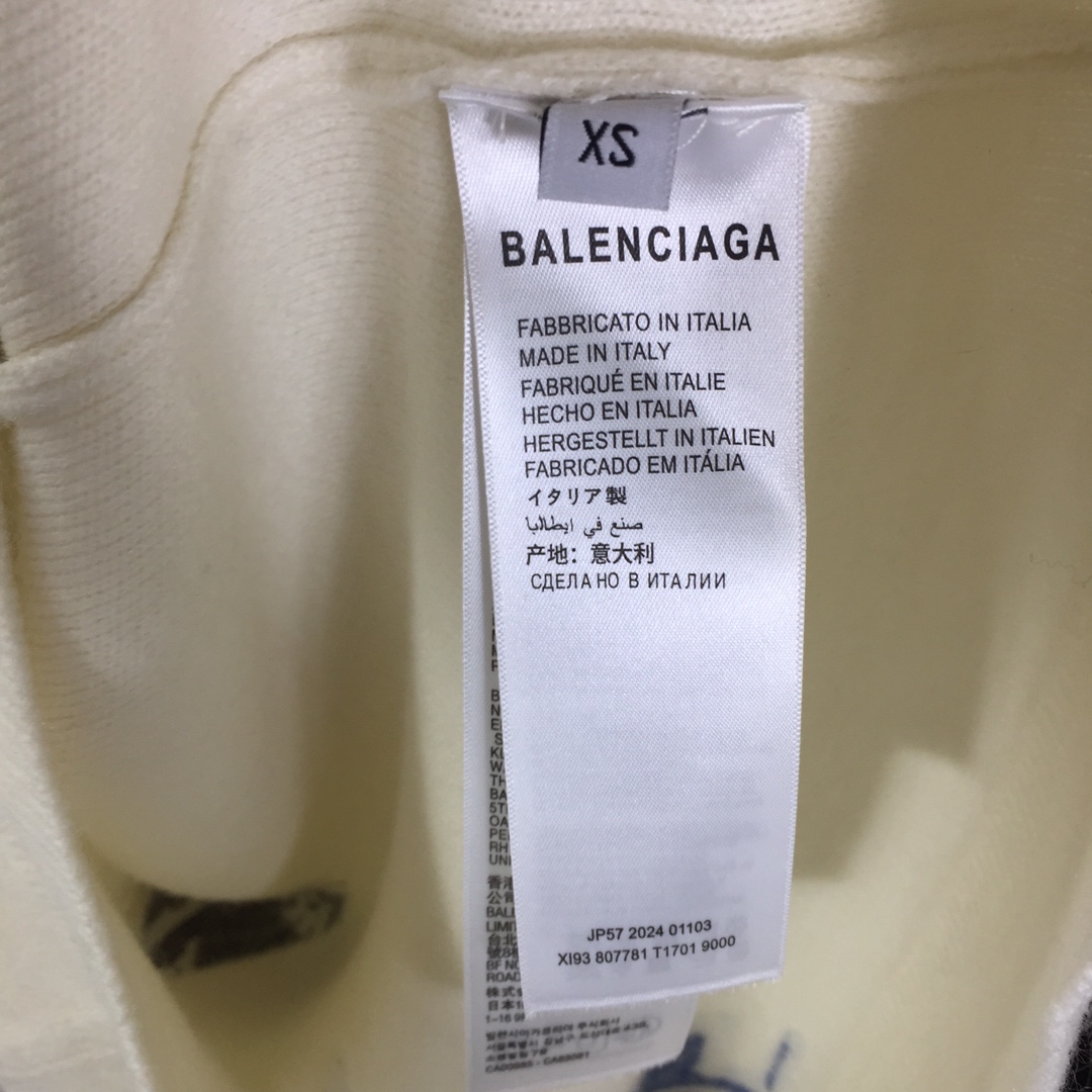 Balenciaga Ski Long Sleeve Turtleneck In White - EUR FASHION