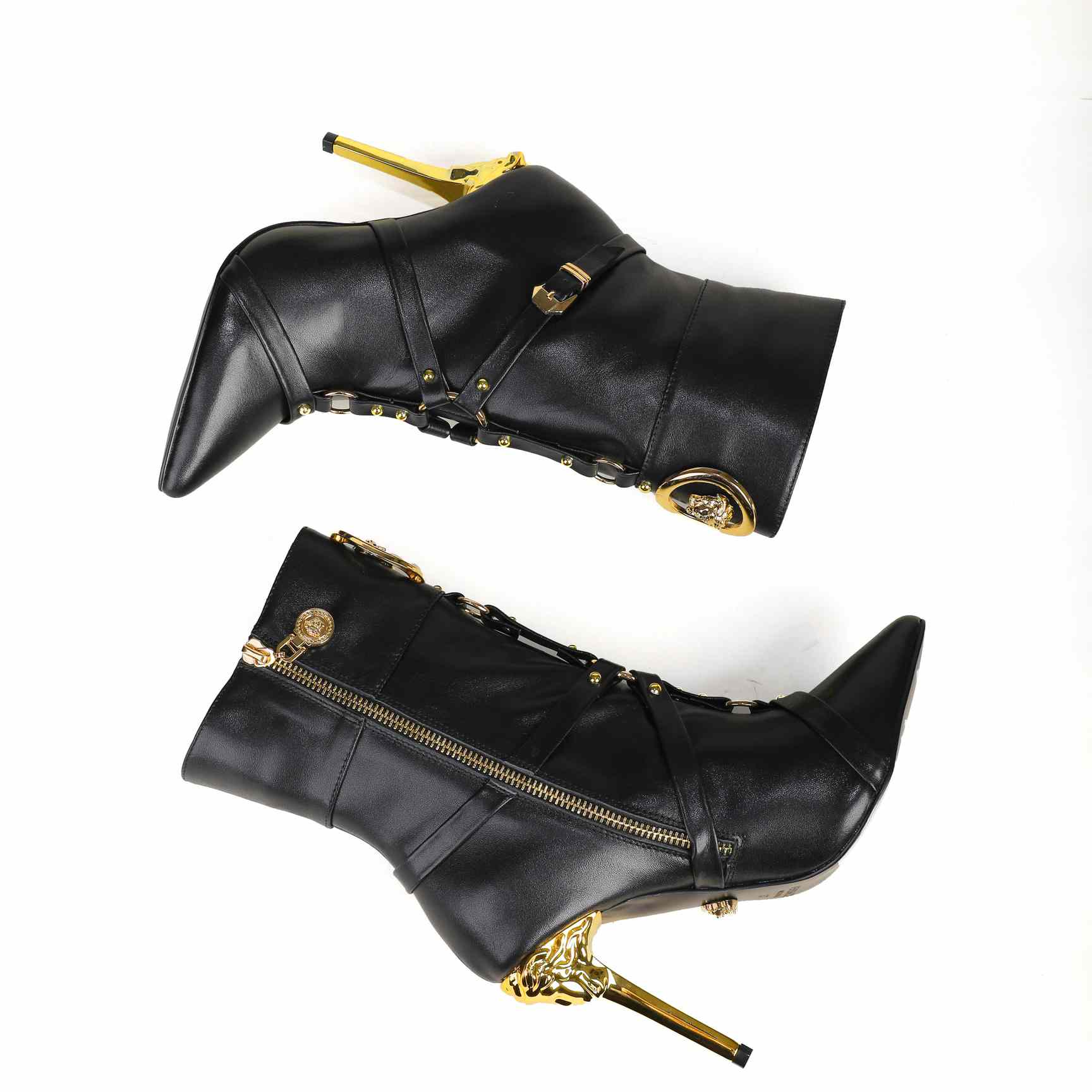 Versace Leather Ankle Boots - EUR FASHION