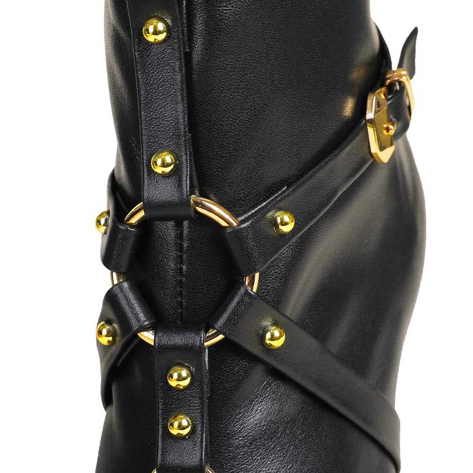 Versace Leather Ankle Boots - EUR FASHION