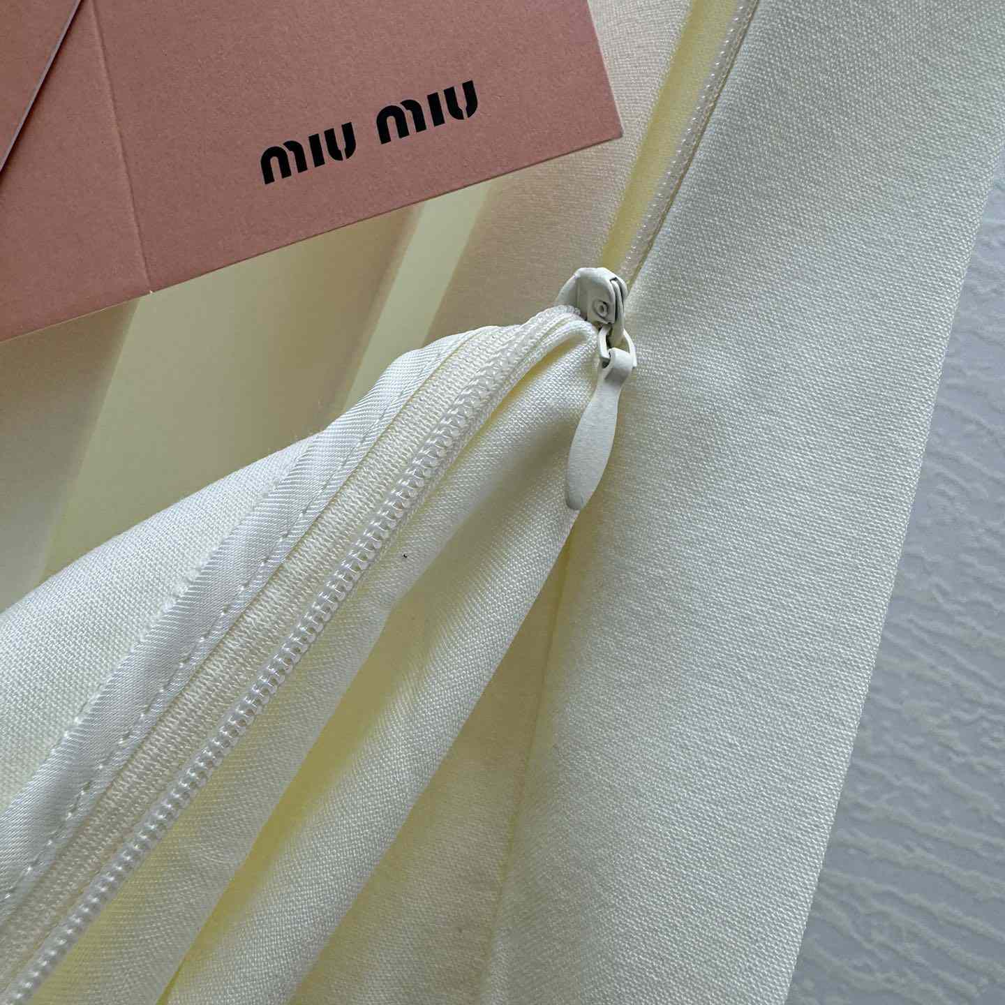 Miu Miu Pleated Mohair Fabric Skirt - EUR FASHION