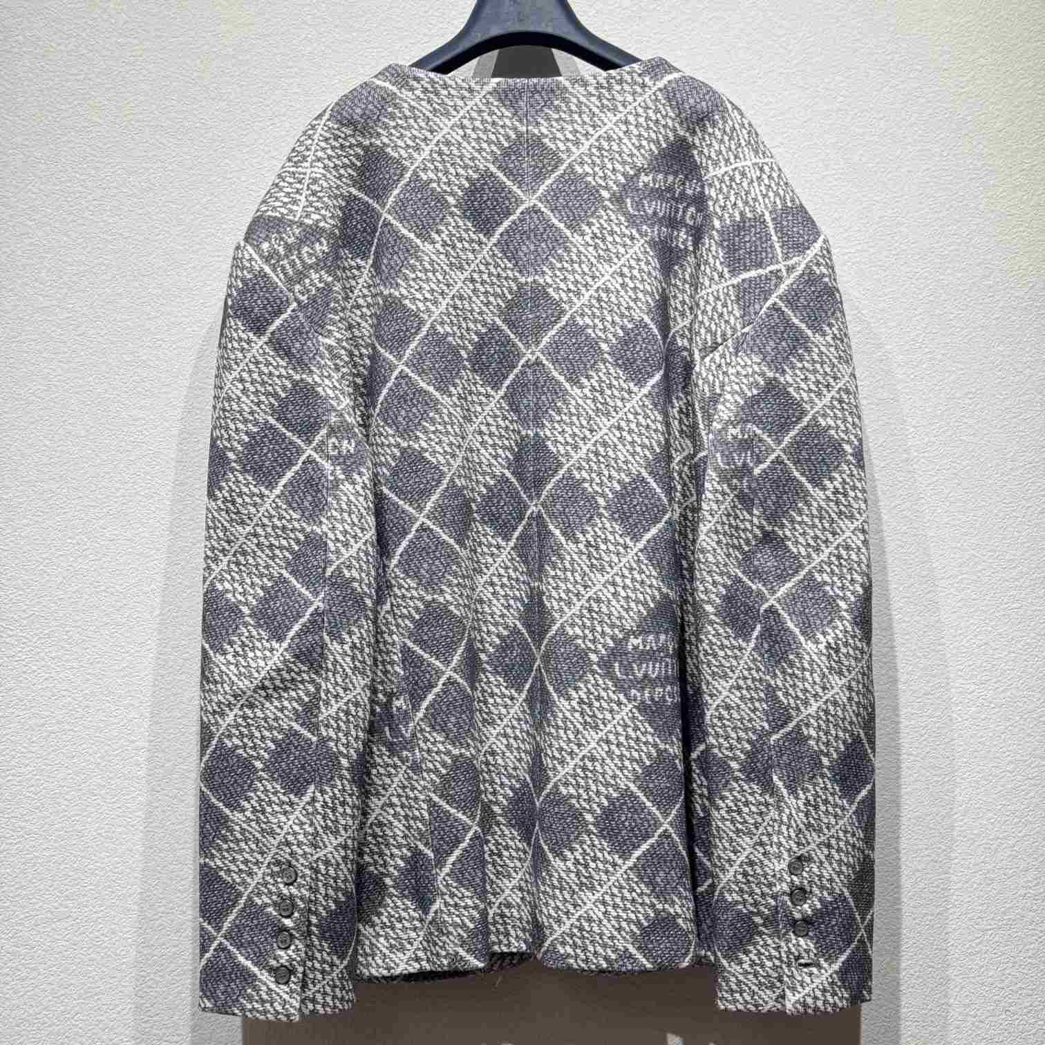 Louis Vuitton Chic Collarless Wool Jacket   1AGIZY - EUR FASHION