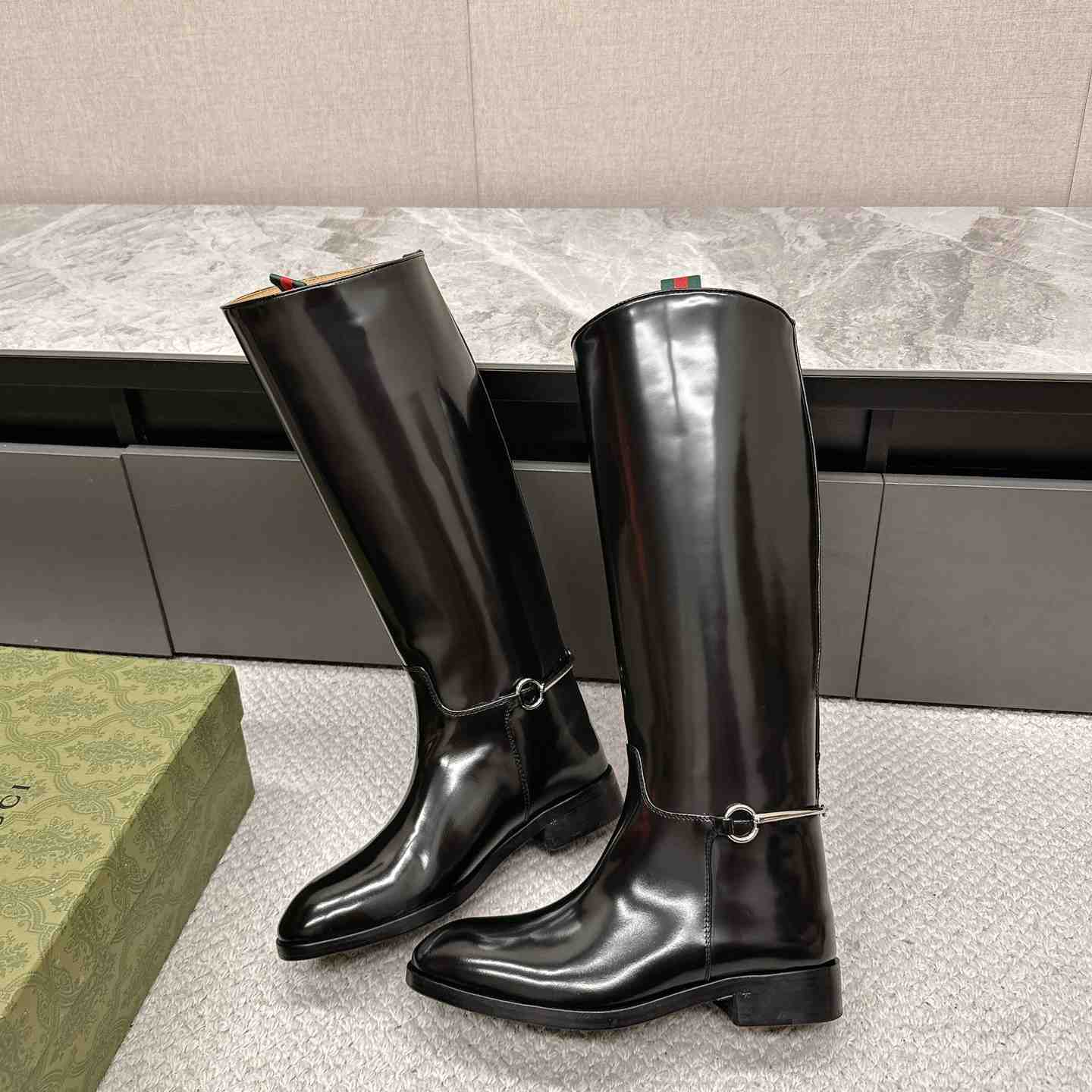 Gucci Women's Slim Horsebit Boot - EUR FASHION