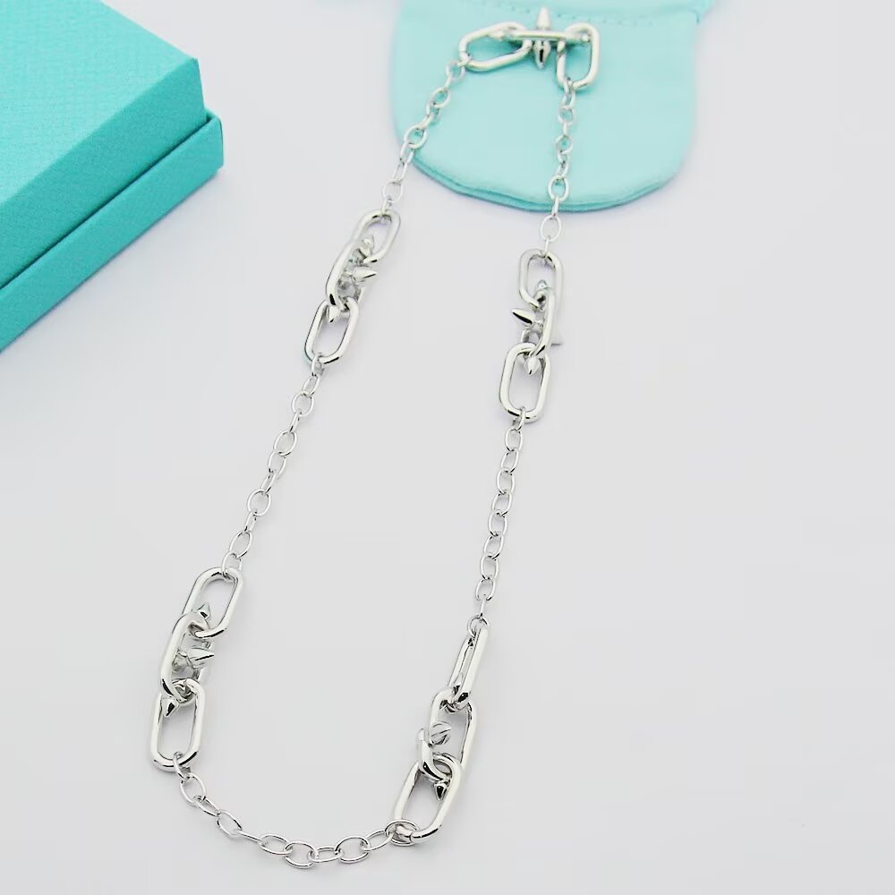 Tiffany & Co. Tiffany Titan by Pharrell Williams Medium Link Station Necklace - EUR FASHION