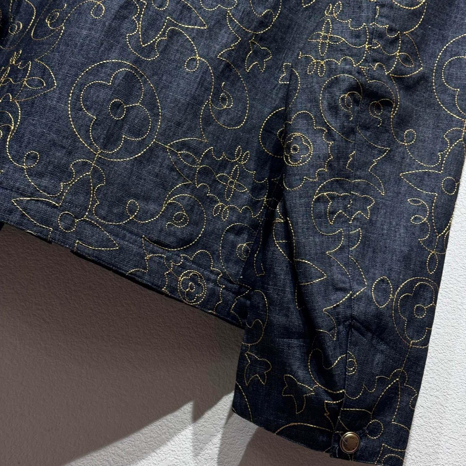 Louis Vuitton Embroidered Denim Workwear Jacket   - EUR FASHION