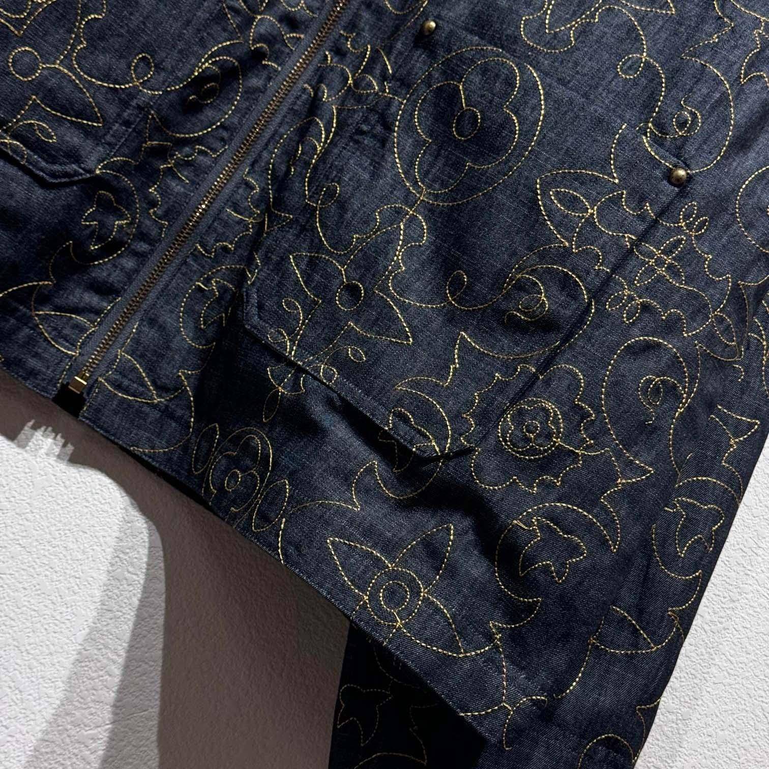 Louis Vuitton Embroidered Denim Workwear Jacket   - EUR FASHION