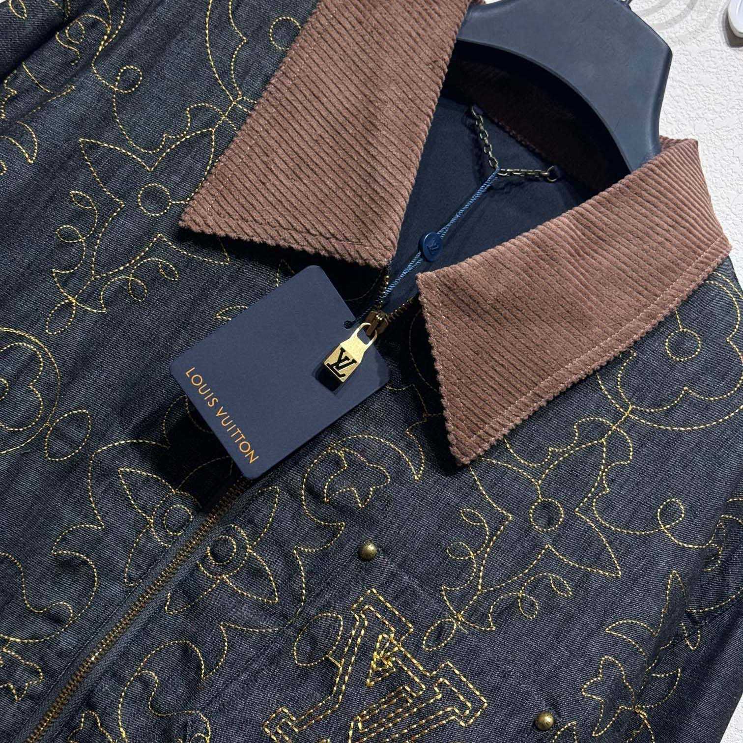 Louis Vuitton Embroidered Denim Workwear Jacket   - EUR FASHION