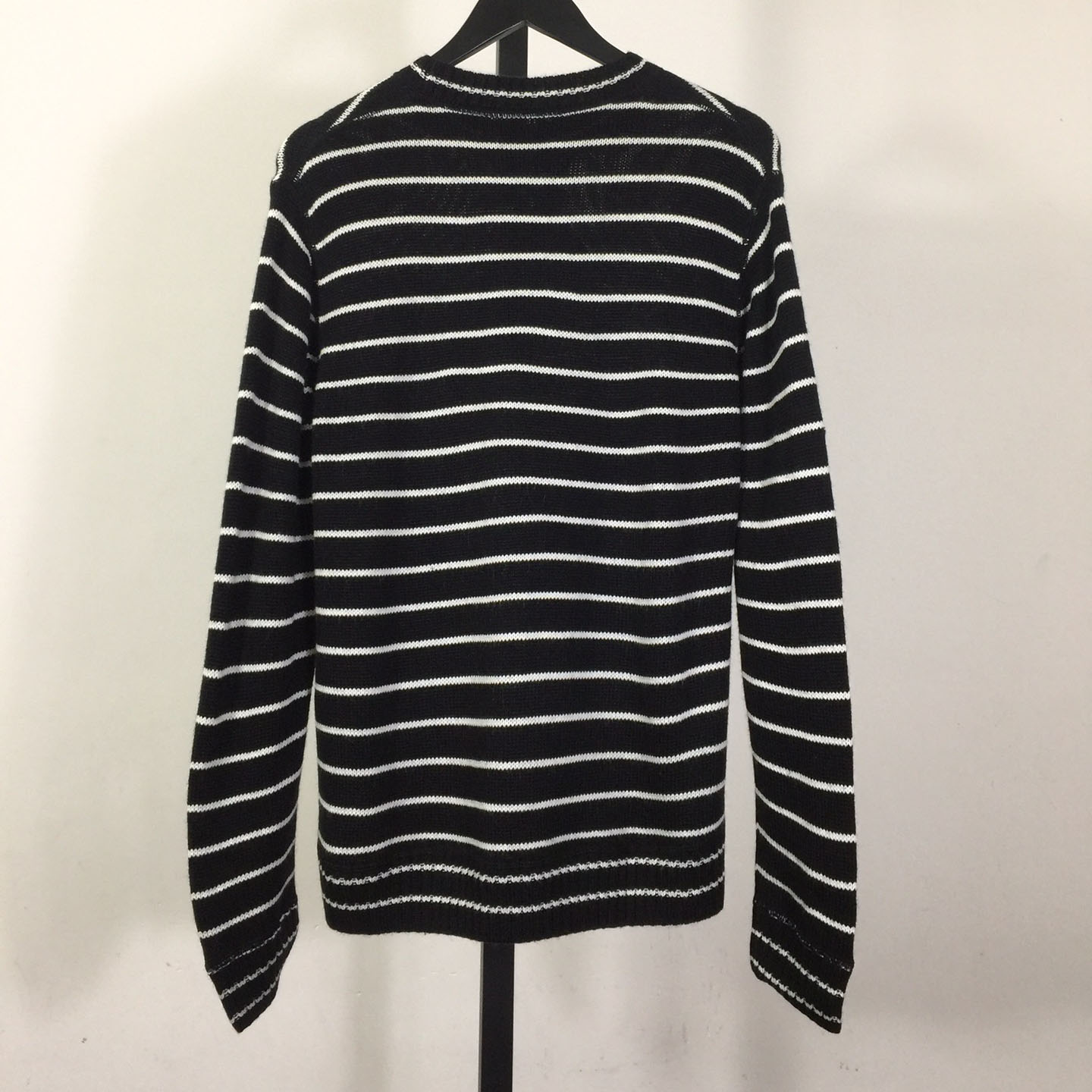 Prada Intarsia-logo Striped Cashmere Jumper - EUR FASHION