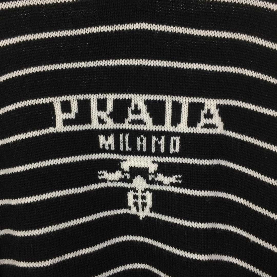 Prada Intarsia-logo Striped Cashmere Jumper - EUR FASHION