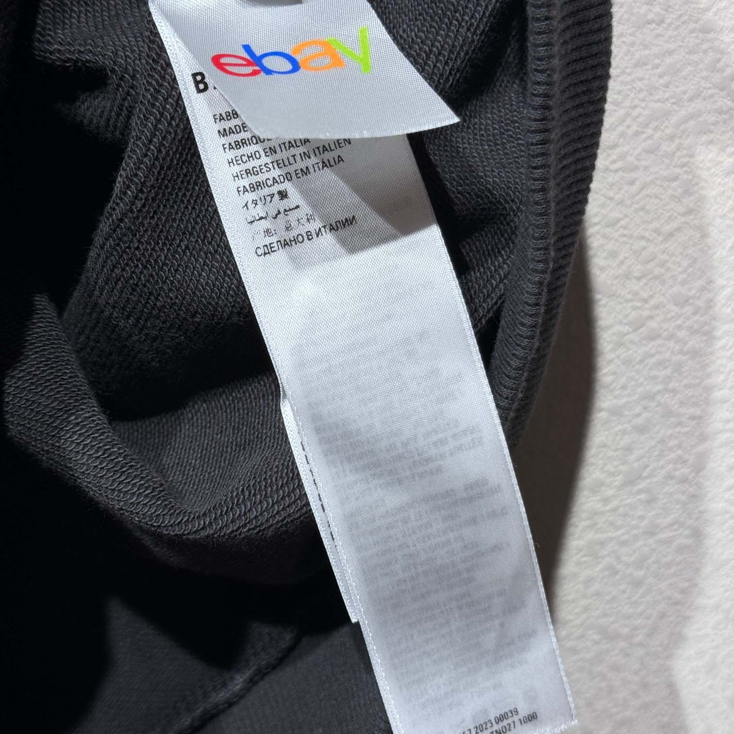 Balenciaga EBay Zip-Up Hoodie Regular Fit In Black - EUR FASHION